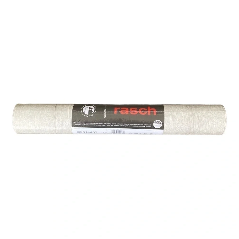 Rasch European Wallpaper wood design grey white 514407 NWT 1 Roll